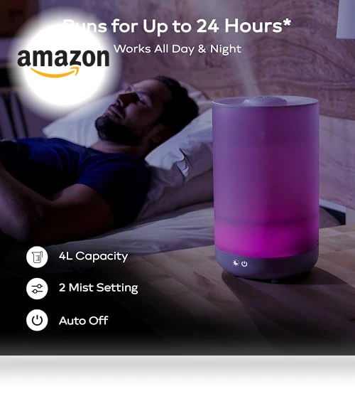 Color Changing Air Humidifier — Air Moisturizers, Bell+Howell