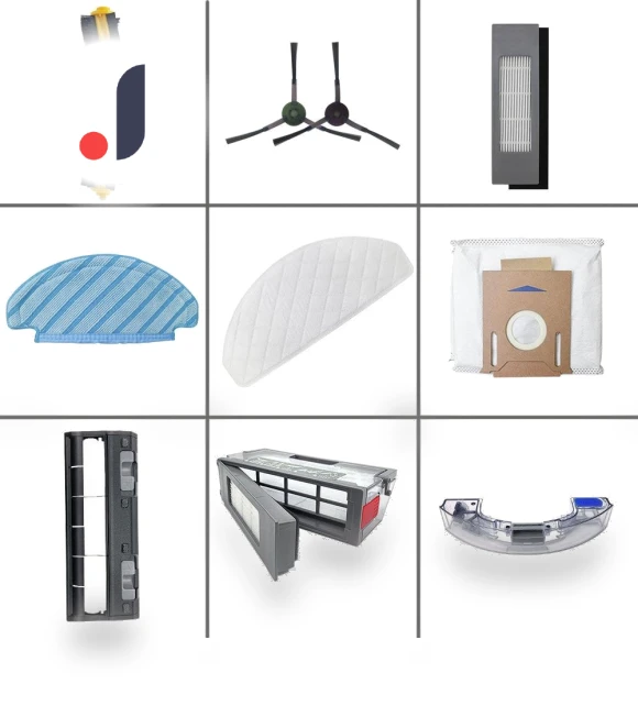 Dust bag, main/side brush, filter, disposable mop cloth — Parts & Accessories, YanBan