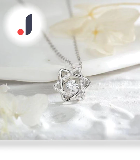 Smart Necklace with Six-Pointed Star — Smart Jewelry, Lucky Star Jewelry