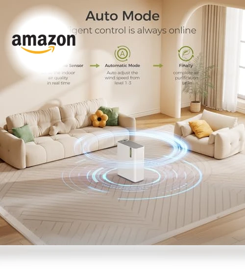 Smart WiFi Air Purifier with Humidifier — Air Moisturizers, Dhyala