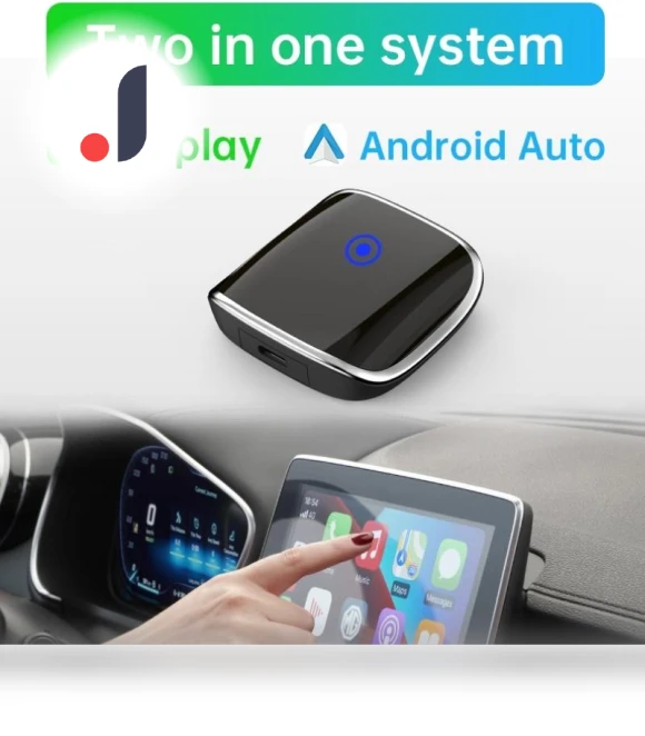 Wireless Carplay and Android Auto Adapter Mini AI Box — Stereo Receivers, Reakosound