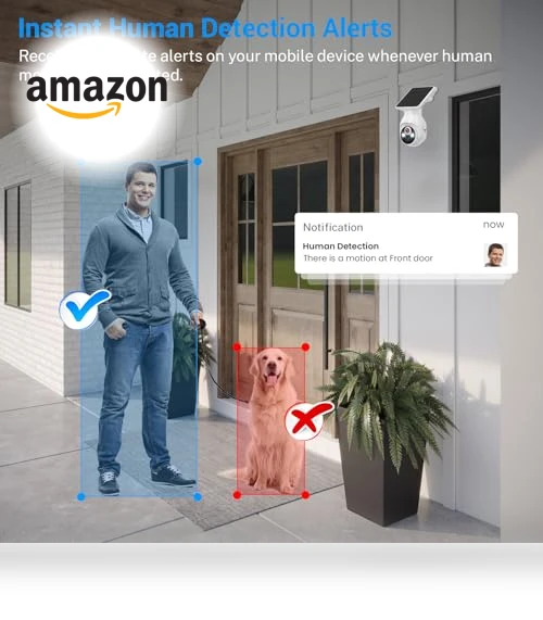 1080p Security Camera with Solar Panel — Security Cameras, FameVibe