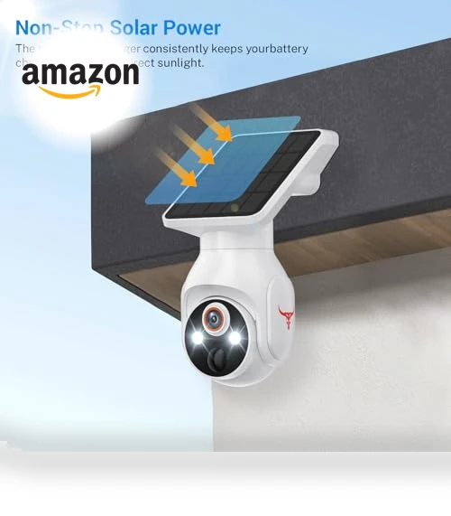 1080p Security Camera with Solar Panel — Security Cameras, FameVibe