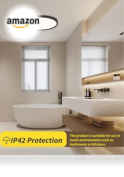 16 Inch Led Flush Mount Ceiling Light — Overhead Lighting, Bright Future Lighting
