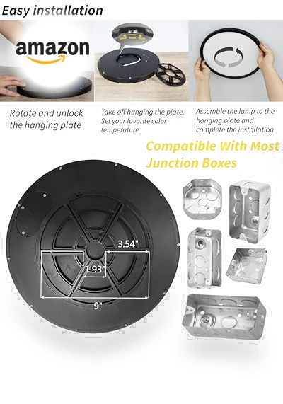 16 Inch Led Flush Mount Ceiling Light — Overhead Lighting, Bright Future Lighting