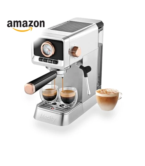 20 Bar Espresso Machine with Milk Frother — Coffee & Espresso Combos, Mecity