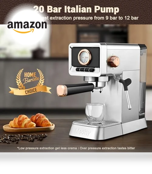 20 Bar Espresso Machine with Milk Frother — Coffee & Espresso Combos, Mecity