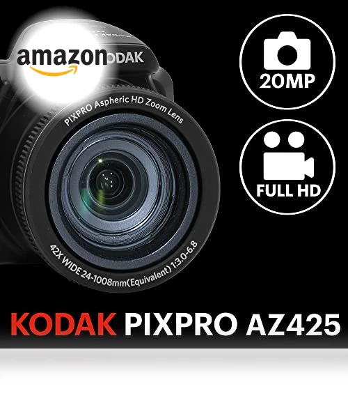 20MP Digital Camera with 42X Optical Zoom — Compact Digital Cameras, KODAK