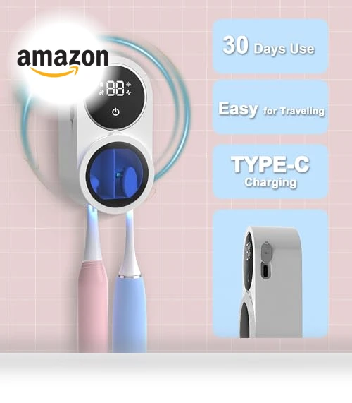 Automatic Rotating Toothbrush Holder and Cleaner — Toothbrush Holders