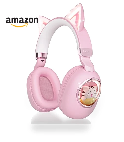 Cat Ear Bluetooth Headphones for Kids — In-Ear Headphones, esonstyle