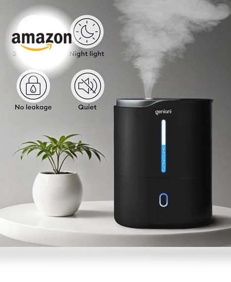 Cool Mist Air Humidifier — Air Moisturizers, GENIANI