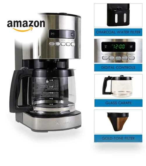 Drip Coffee Maker - 12 Cup Programmable Cafe Machine — Coffee Makers, Kenmore