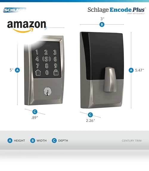 Encode Plus WiFi Deadbolt Smart Lock — Deadbolts, SCHLAGE