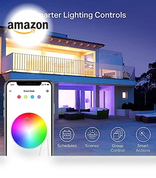 Full Color Changing Dimmable Smart WiFi Light Bulb — LED, Kasa Smart