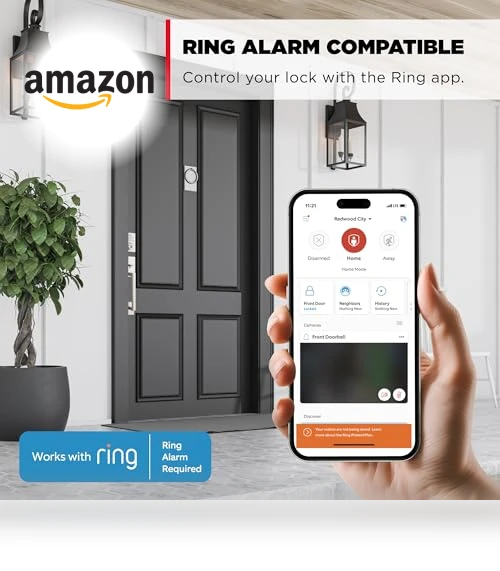 HomeConnect 620 Z-Wave Long Range Enabled Keypad Smart Lock — Keyless Entry, Kwikset