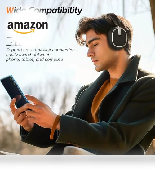 Hybrid Active Noise Cancelling Headphones — Over-Ear Headphones, Sisism
