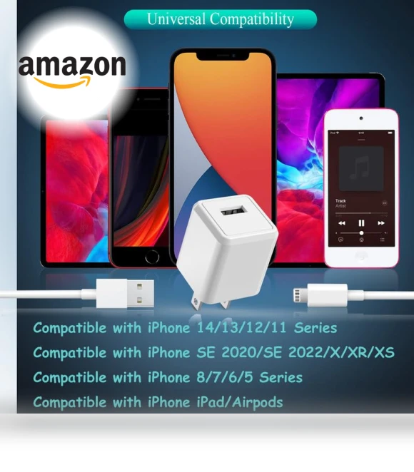 Long Lightning Cable with Wall Charger — Cables, Shenzhen Jiaxingyuan Technology Co., Ltd.