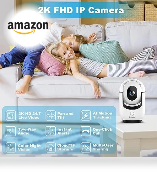 Pan/Tilt Security Camera — Baby Monitors, Cloarks