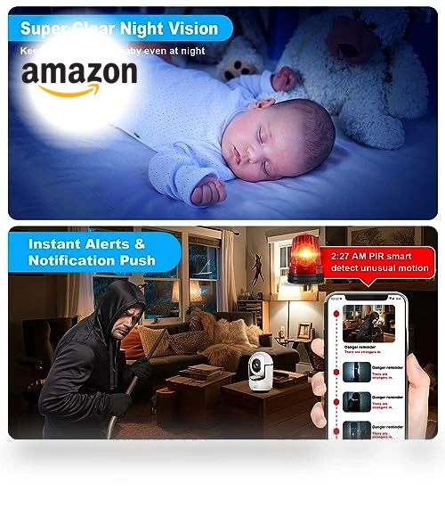 Pan/Tilt Security Camera — Baby Monitors, Cloarks