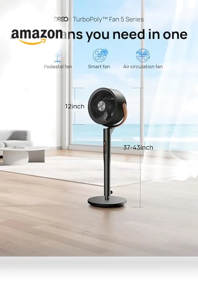 Pedestal Fan with Remote — Ceiling Fans, Dreo