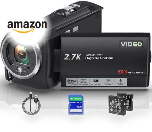QHD 2.7K 50MP Vlogging Camera — Camcorder, Muitune