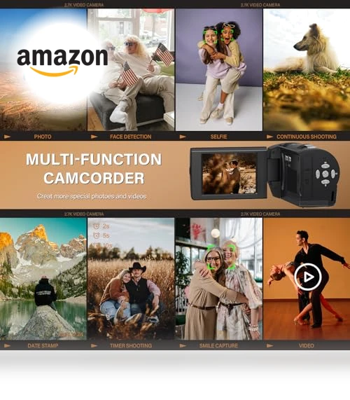 QHD 2.7K 50MP Vlogging Camera — Camcorder, Muitune