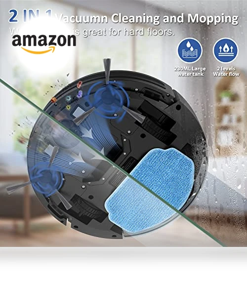 Robot Vacuum and Mop Combo — Smart Cleaning Robots, MAMNV