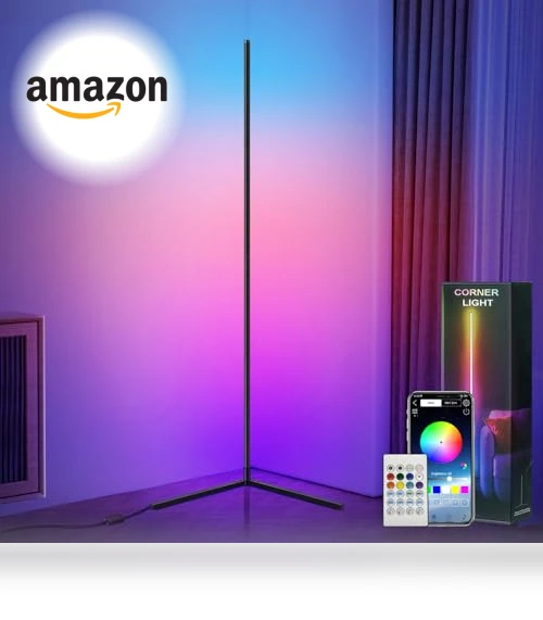 Smart Adjust RGB LED Corner Floor Lamp — Standing Lights, IOHFOI