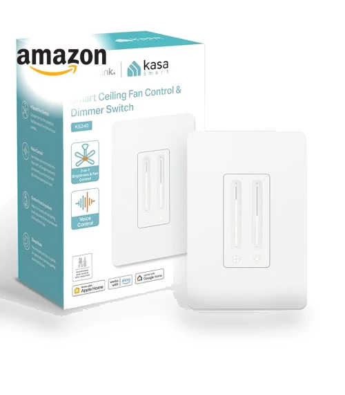 Smart Ceiling Fan Control & Dimmer Switch — Ceiling Fan Wall Controls, Kasa