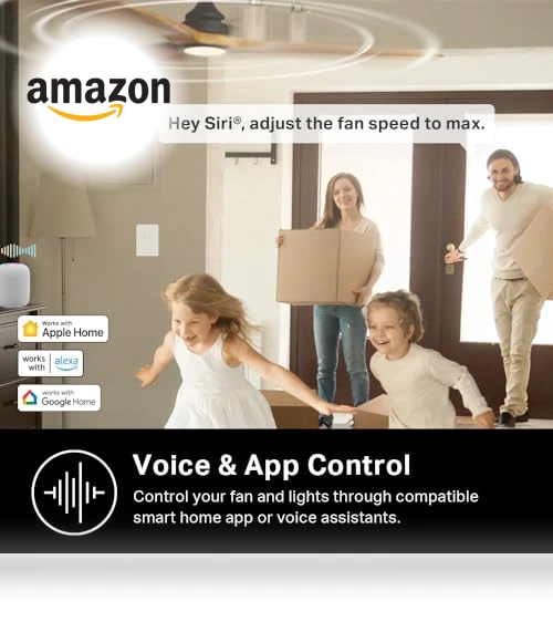 Smart Ceiling Fan Control & Dimmer Switch — Ceiling Fan Wall Controls, Kasa