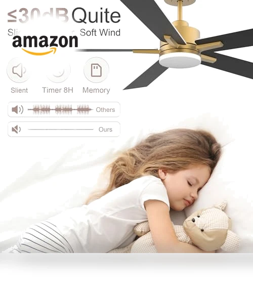 Smart Ceiling Fan with LED Lights — Ceiling Fan Wall Controls, Lorpies