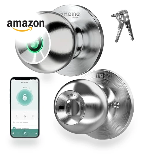 Smart Fingerprint Door Lock — Biometric Security, GHome Smart