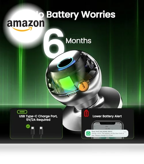 Smart Fingerprint Door Lock — Biometric Security, GHome Smart