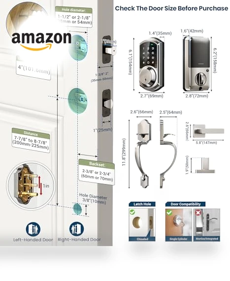 Smart Front Door Lock Set — Smart Home Security, Veise