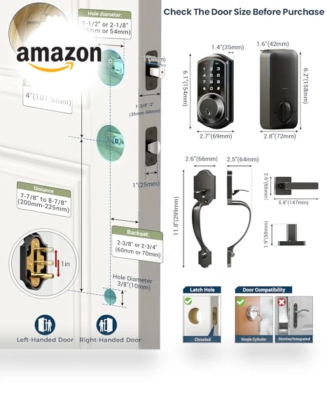 Smart Front Door Lock Set — Smart Home Security, Veise