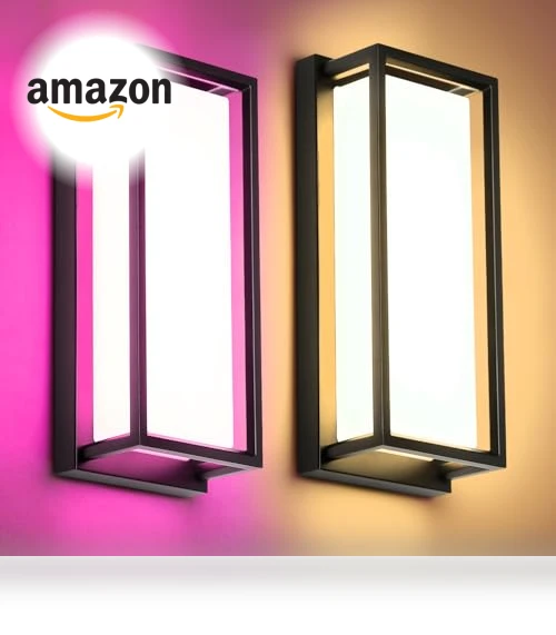 Smart Porch Lights Color Changing Exterior Lighting Fixtures — Outdoor Wall Lighting, RAYVO