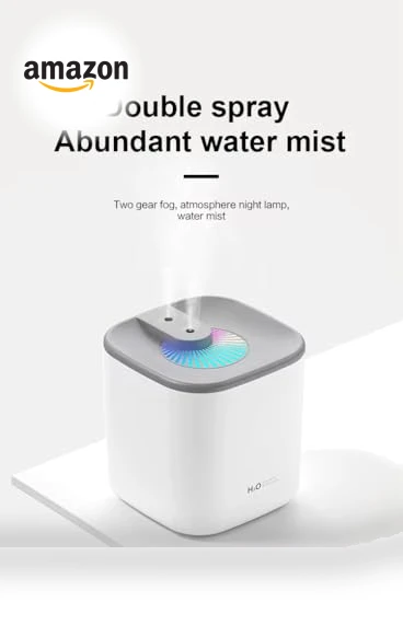 Ultrasonic Air Humidifier with LED Lights — Diffusers, ALQMIA
