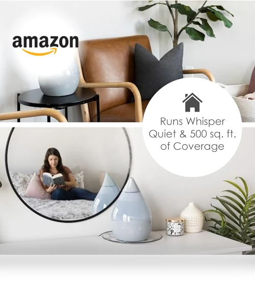 Ultrasonic Cool Mist Humidifier with Sound Machine, Night Light, Aroma Tray — Air Moisturizers, Crane