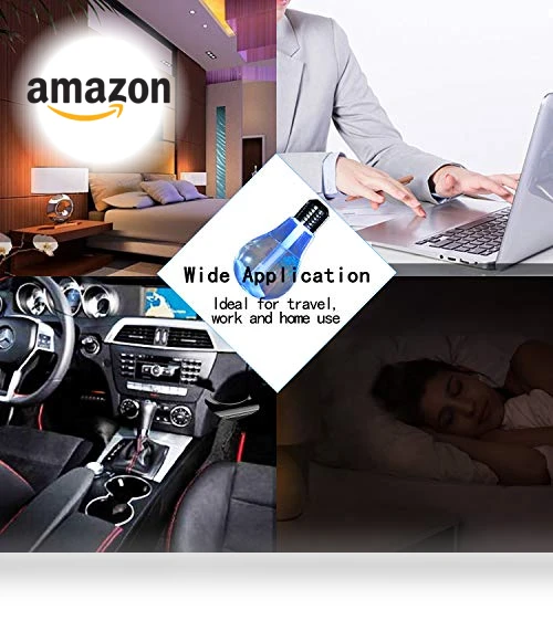 USB Air Humidifier Bulb Lamp — Air Moisturizers, CHUNGHOP