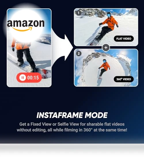 Waterproof 8K 360° Action Camera — Wearable Cameras, Insta360