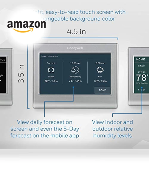 Wi-Fi Smart Color Thermostat — HVAC Controls, Honeywell Home