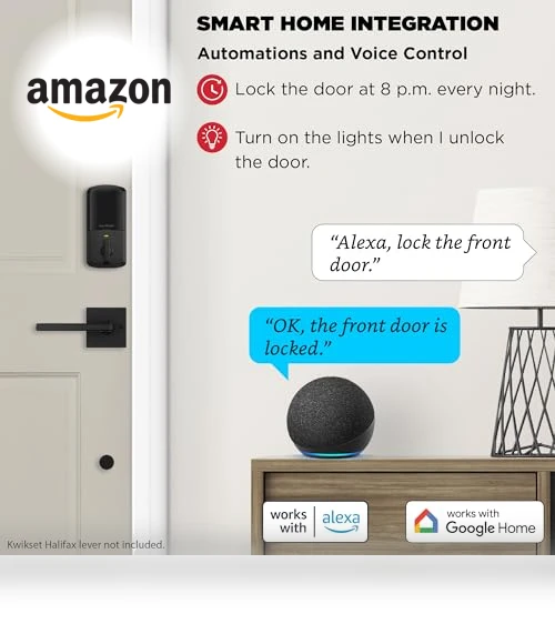 Wi-Fi Smart Lock with Touchscreen Keyless Entry — Deadbolts, Kwikset