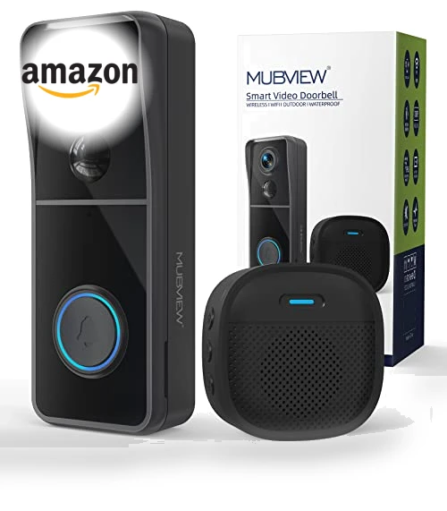 Wireless Video Doorbell Camera with Chime — Smart Home Security, MUBVIEW