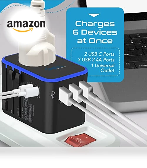 World International Travel Plug Adapter — Power Solutions & Surge Protection, Ceptics