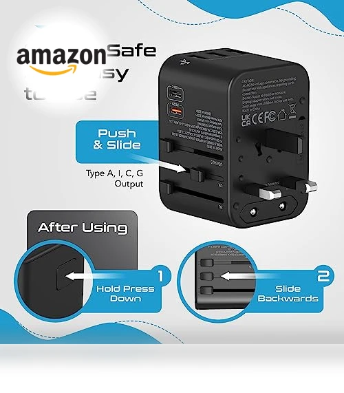 World International Travel Plug Adapter — Power Solutions & Surge Protection, Ceptics