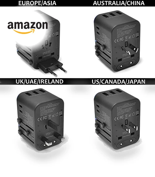 World International Travel Plug Adapter — Power Solutions & Surge Protection, Ceptics