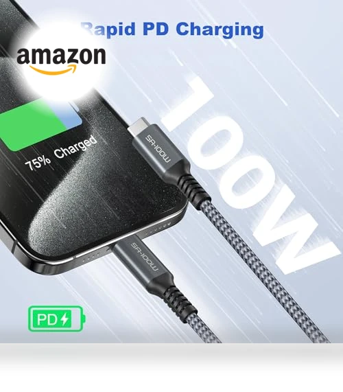 100W USB C to Type C Fast Charging Cable — Cables, Basesailor