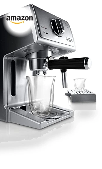 15 Bar Pump Espresso and Cappuccino Machine with Premium Adjustable Frother — Coffee & Espresso Combos, De'Longhi
