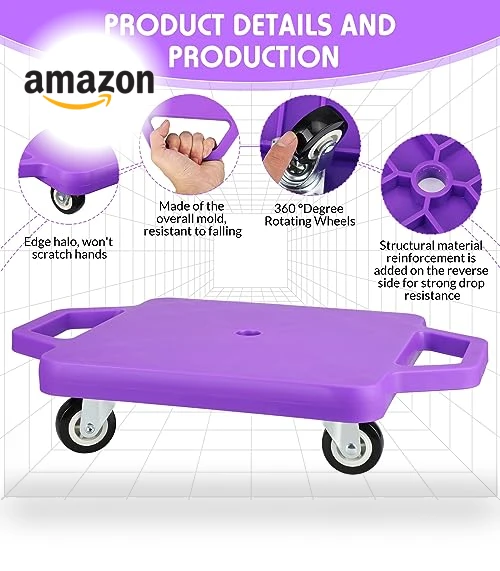 16 Pieces Scooter Boards with Handles — Push Scooters, Deekin