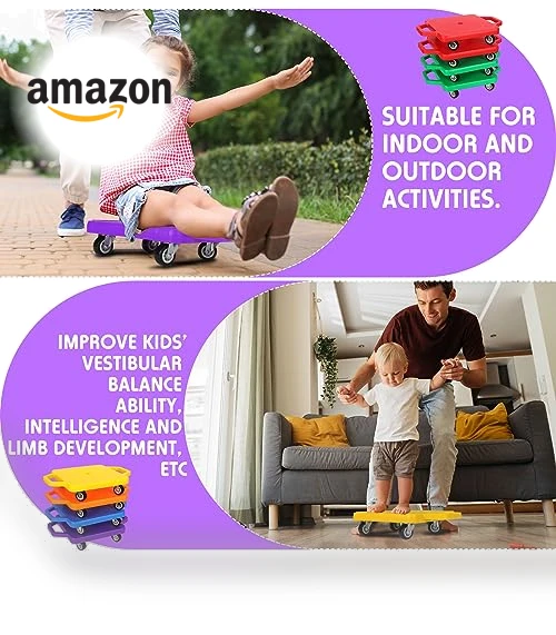16 Pieces Scooter Boards with Handles — Push Scooters, Deekin